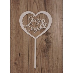 Heart Cake topper