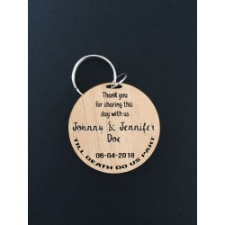 Thank you favor keyrings