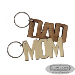 Mom & Dad Keyring set