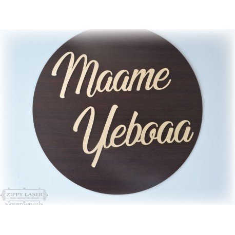 Round nursery wall art