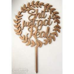 wreath cake topper