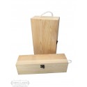 Personalized Wooden wine box with latch