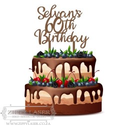 CT001 Cake topper - Hearts