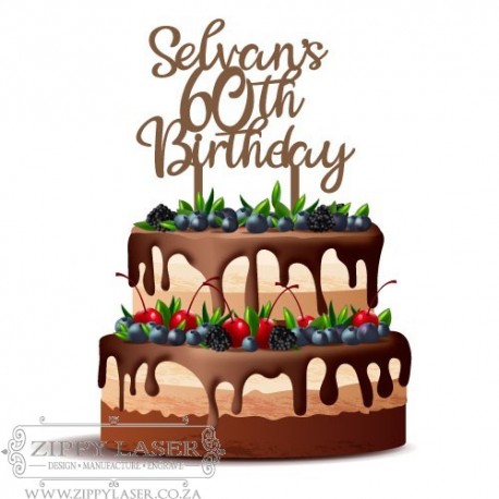 CT001 Cake topper - Hearts