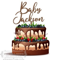 CT003 Cake topper - Baby