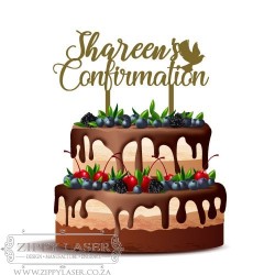 CT004 Cake topper - Confirmation