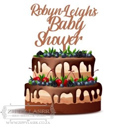 CT020 Cake topper - Baby Shower