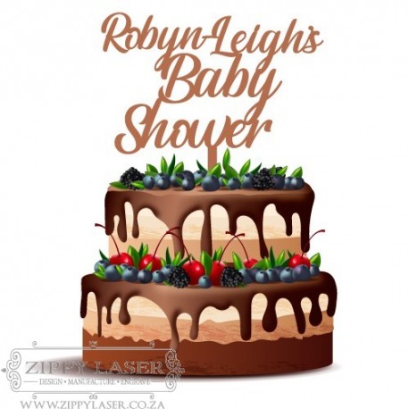 CT020 Cake topper - Baby Shower