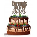 Burnouts or Bows Cake topper