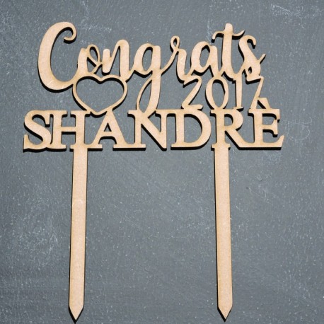 Contrats Cake topper