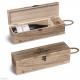 Wooden wine box with latch