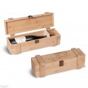 Personalized Wooden wine box with latch