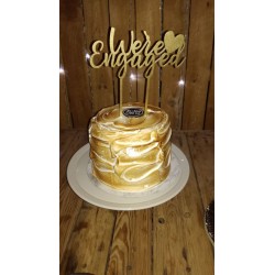 We're Engaged Cake topper